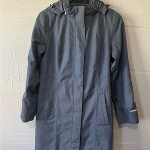 Eddie Bauer Navy Trench Coat